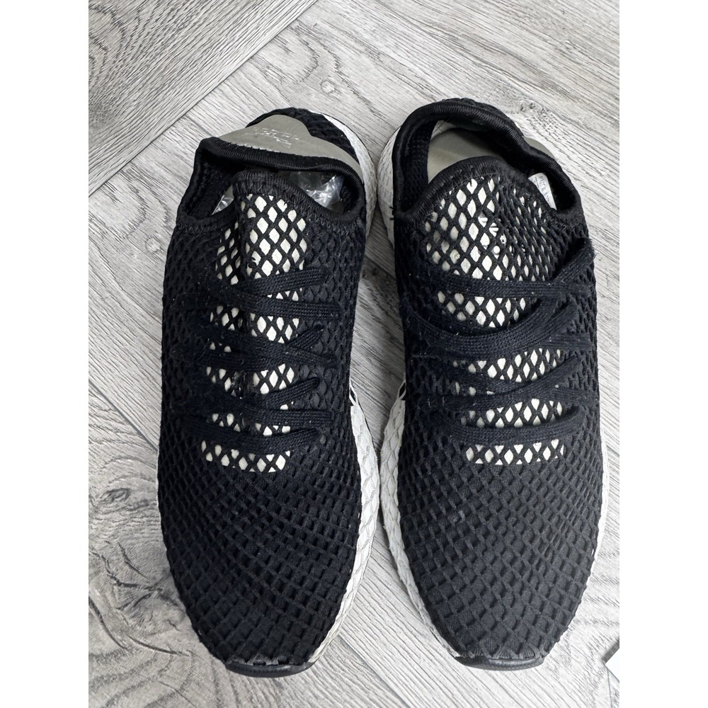 Adidas Deerupt Runner B37675 Black White Womens 10 Running Shoes Trefoil - Picture 8 of 8